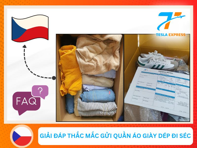 nhung van de khi gui quan ao giay dep sang sec