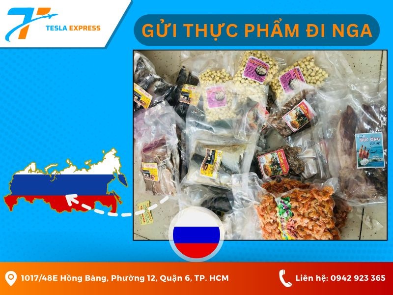 gui thuc pham di nga