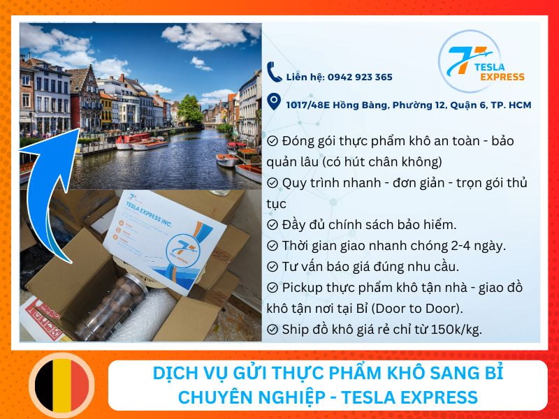 cong ty dich vu gui do kho di belgium gia re uy tin tesla express