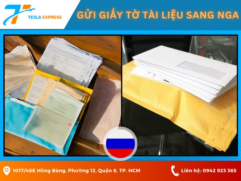 gui giay to tai lieu sang nga