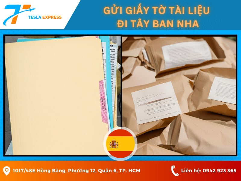 gui tai lieu giay to di tay ban nha