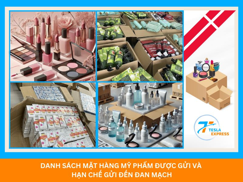 Các mặt hàng mỹ phẩm gửi đi Denmark và bị hạn chế gửi sang Đan Mạch danh sach mat hang my pham duoc gui va han che gui den dan mach
