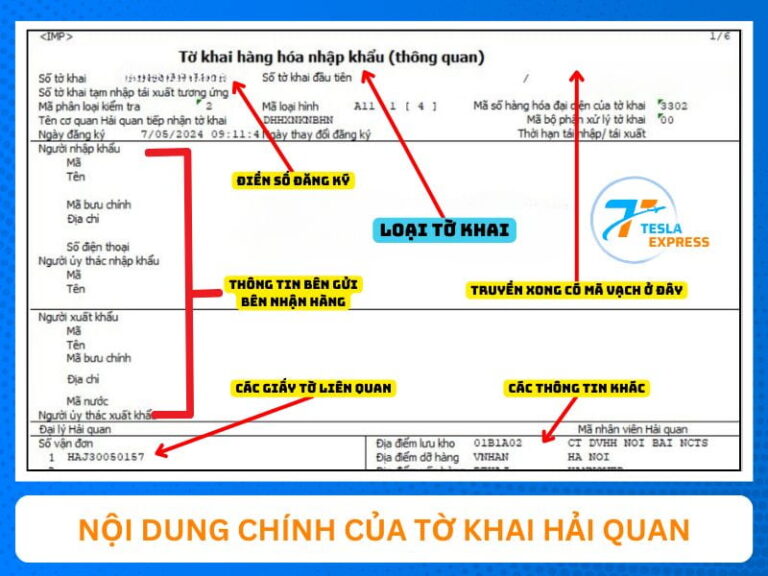 Tờ khai hải quan là gì nội dung cần có và cách khai báo