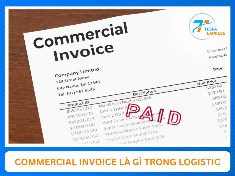 commercial invoice la gi