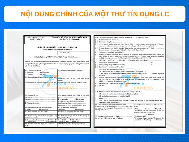 noi dung cua thu tin dung lc la gi