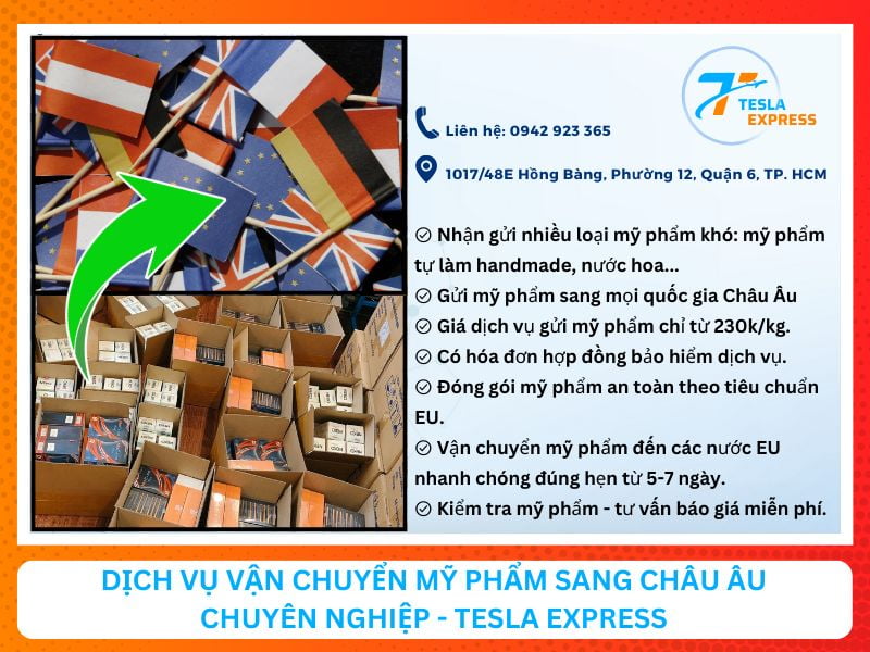 dich vu gui my pham sang chau au uy tin tesla express