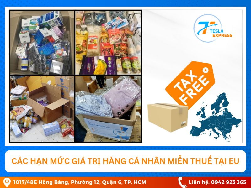 han muc mien thue hang ca nhan gui sang chau au