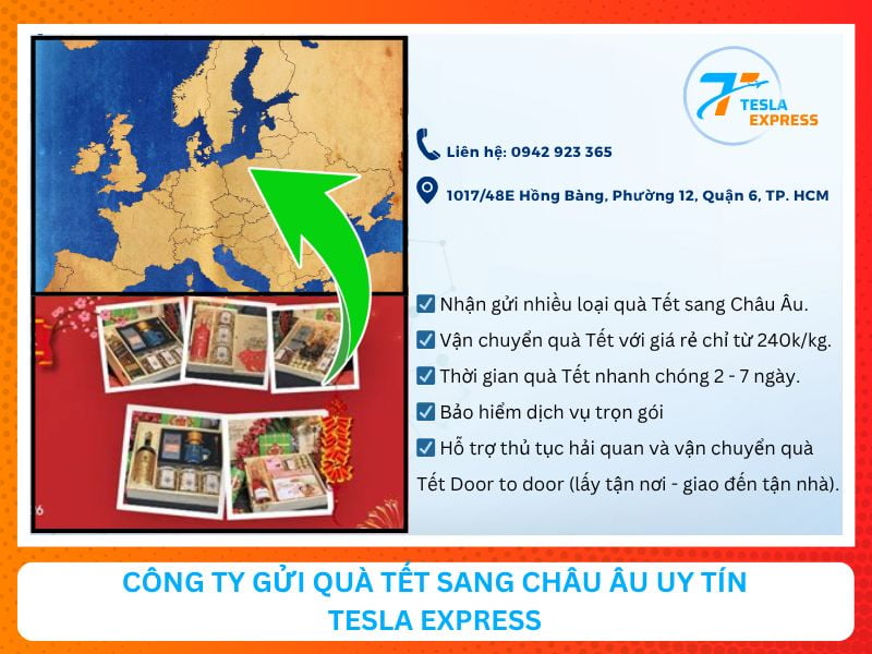 Công ty vận chuyển qua Tết sang Châu Âu Tesla Express