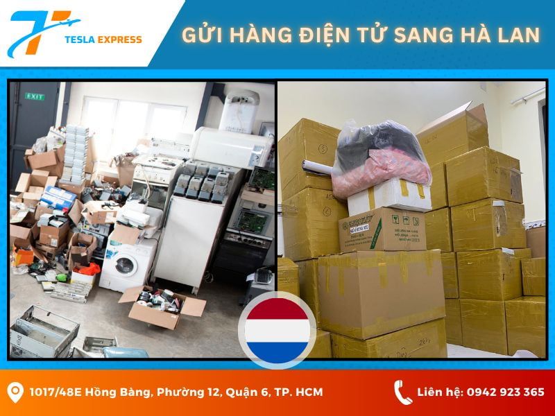 gui hang dien tu sang ha lan