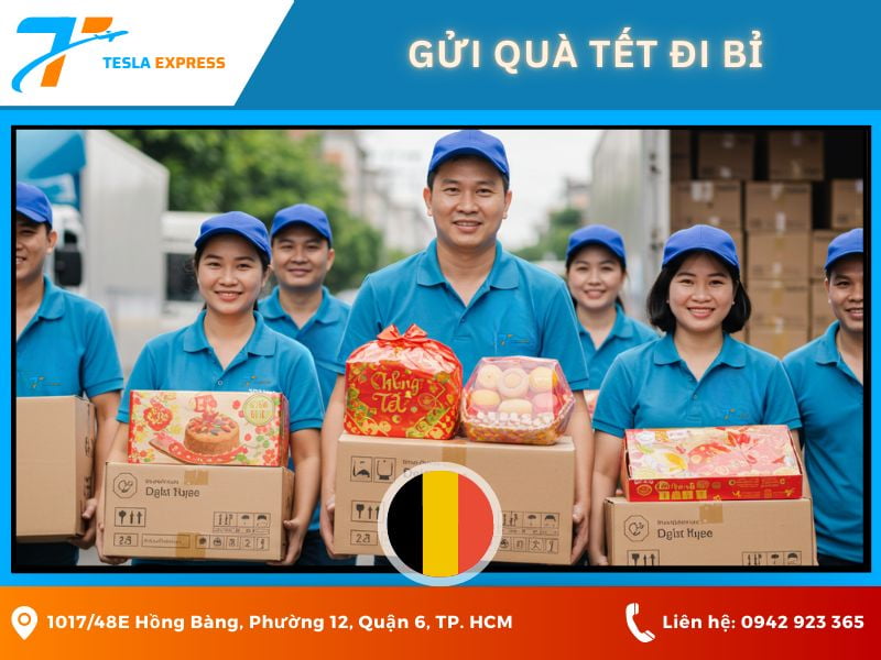 Gửi quà Tết đi Bỉ