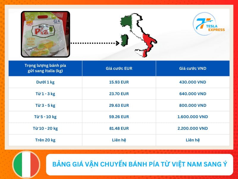 bang gia gui banh pia tu viet nam sang italia