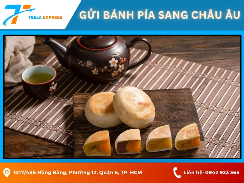 Vận chuyển bánh pía đi Châu Âu