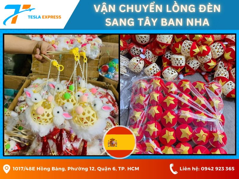 van chuyen long den sang tay ban nha