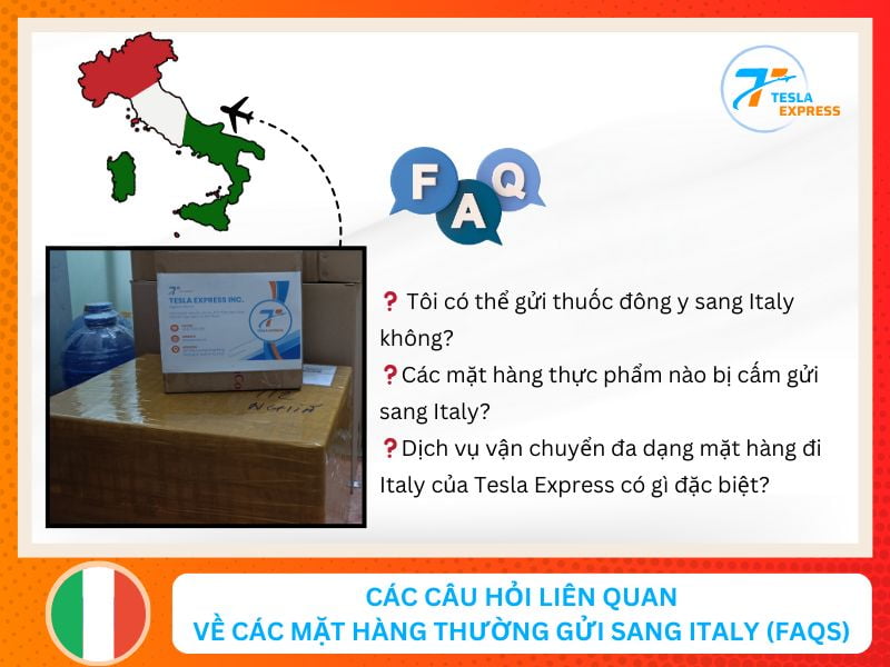 cac cau hoi lien quan ve hang hoa khi gui sang italy