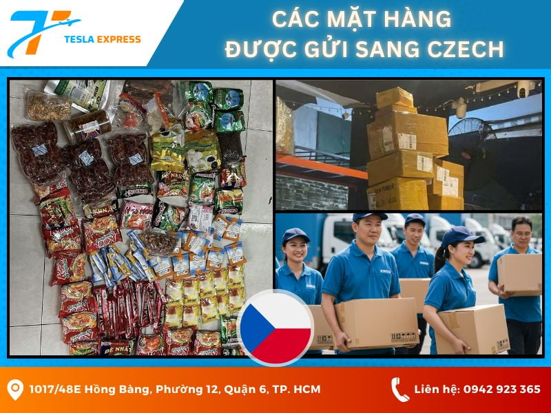cac mat hang duoc gui sang czech