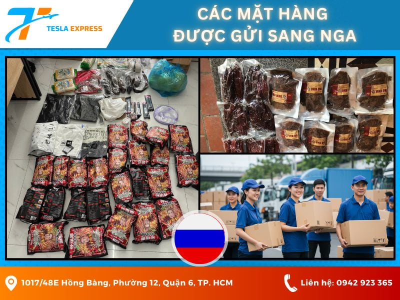 cac mat hang duoc gui sang nga