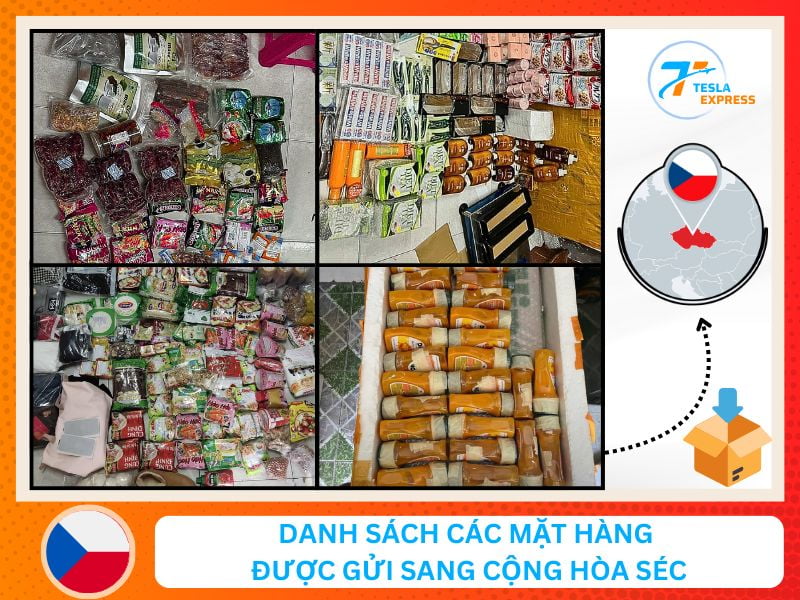 danh sach cac nhom mat hang duoc gui sang czech