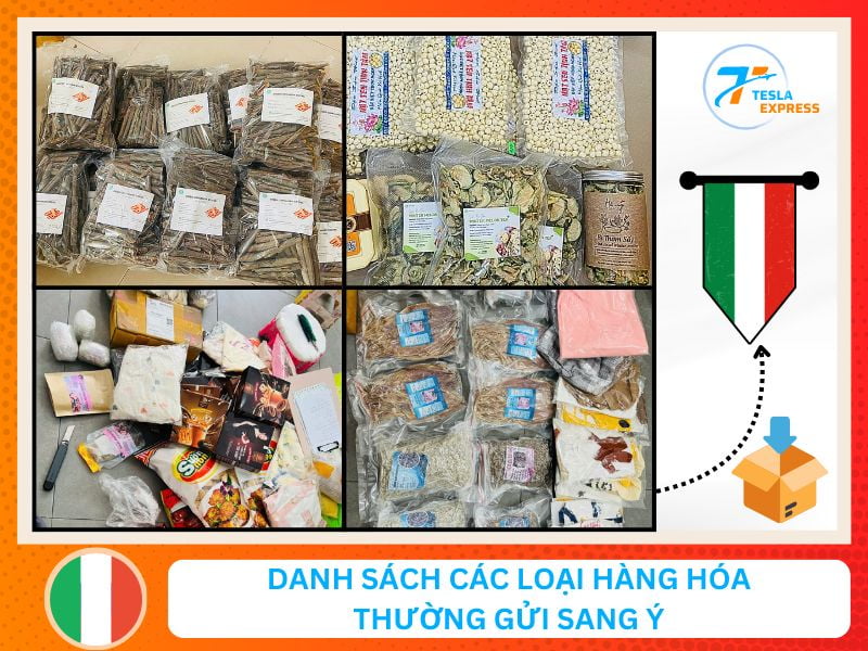 cac loai hang hoa thuong duoc gui sang italia