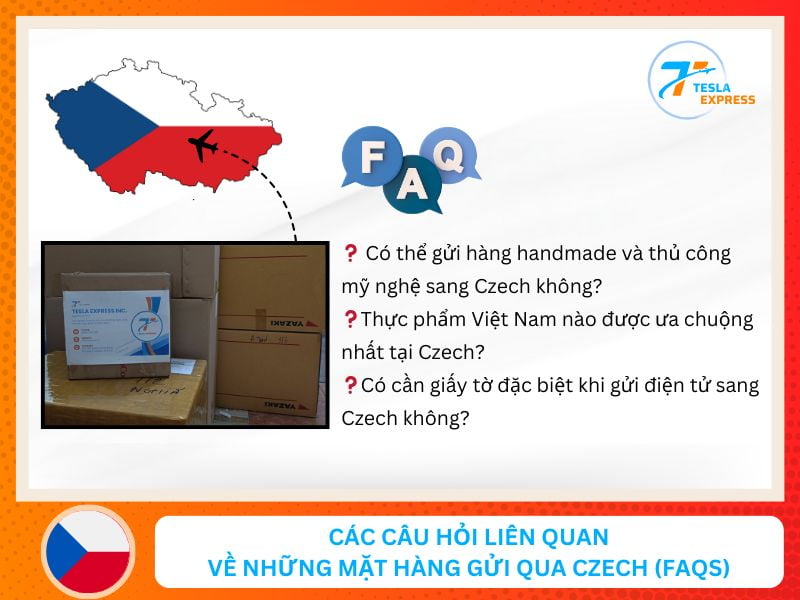 cac cau hoi lien quan den cac mat hang duoc phep gui sang czech