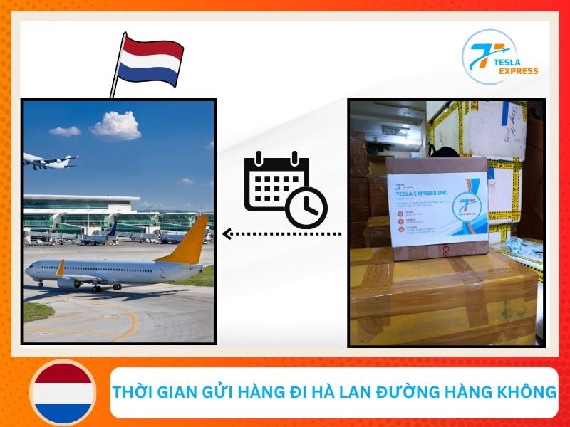 thoi gian gui hang hoa sang ha lan bang duong hang khong