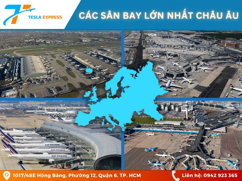 cac san bay lon nhat chau au