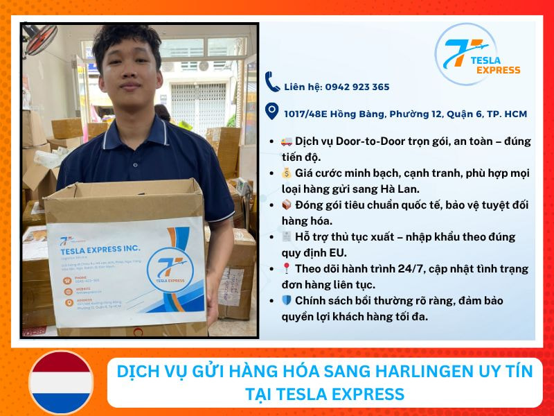 Dịch vụ vận chuyển hàng hóa sang harlingen tại TeslaExpress