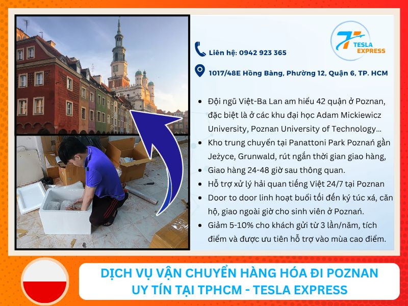 dich vu van chuyen hang hao sang poznan uy tin tesla express