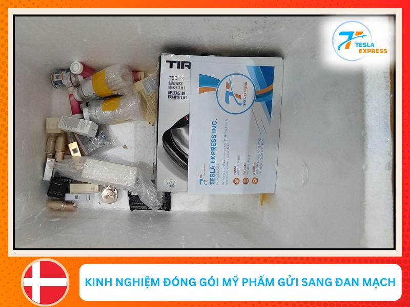 kinh nghiem dong goi my pham gui sang denmark