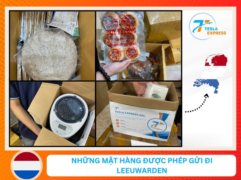 những mặt hàng được phép gửi đi Leeuwarden