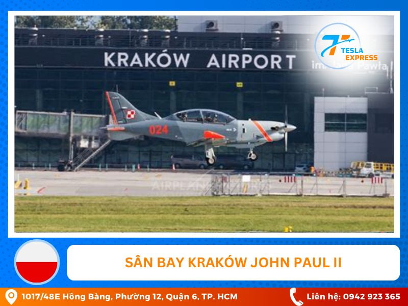 san bay krakow john paul