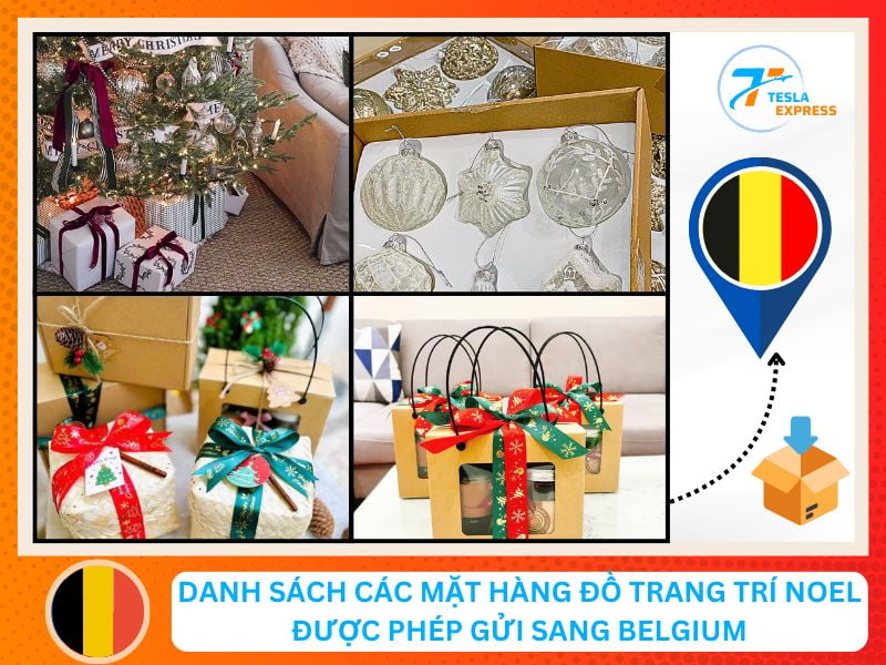 cac mat hang trang tri giang sinh thuong duoc gui sang bi