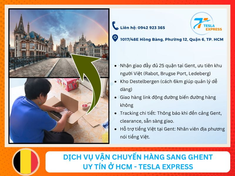 dich vu gui hang hoa sang gent uy tin tai hcm Tesla Express