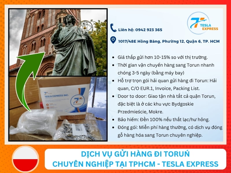 dich vu van chuyen hang hoa sang torun uy tin tesla express