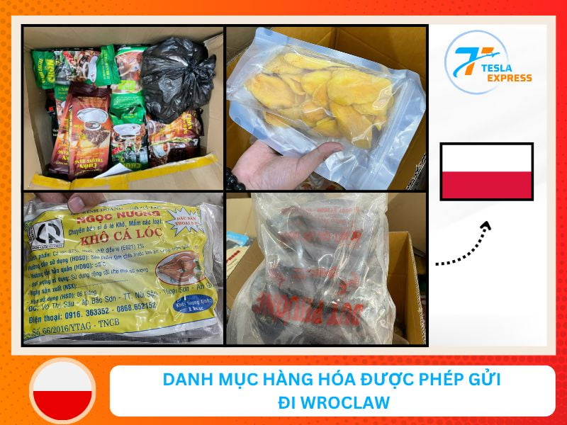 Những mặt hàng được phép gửi đi wroclaw