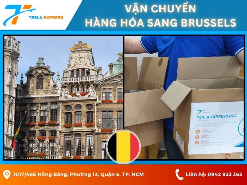 van chuyen hang hoa sang brussels