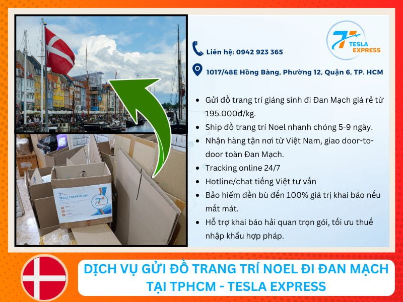 dich vu gui do trang tri giang sinh sang dan mach tesla express