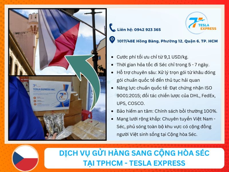 dich vu gui hang di cong hoa sec tesla express