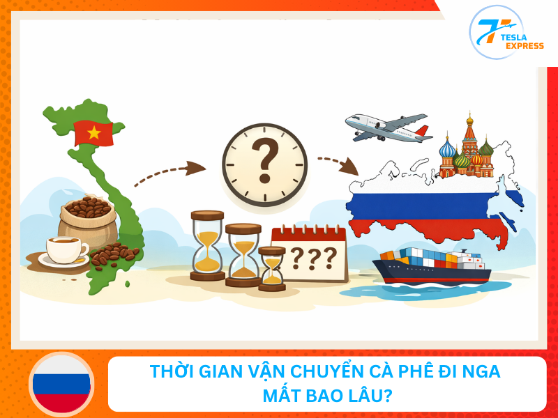 thoi gian van chuyen ca phe den nga