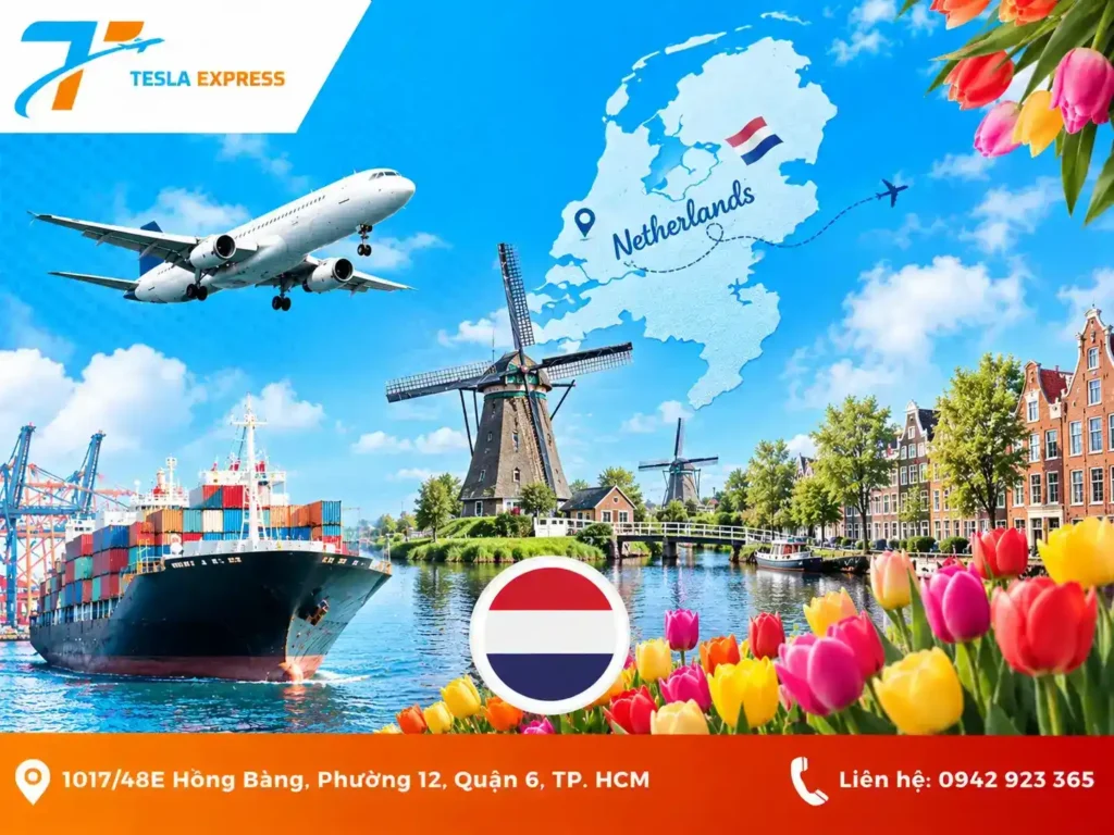 Gửi hàng đi Hà Lan 2 nhu cầu gửi quà, tài liệu và hàng hóa từ Việt Nam sang Hà Lan